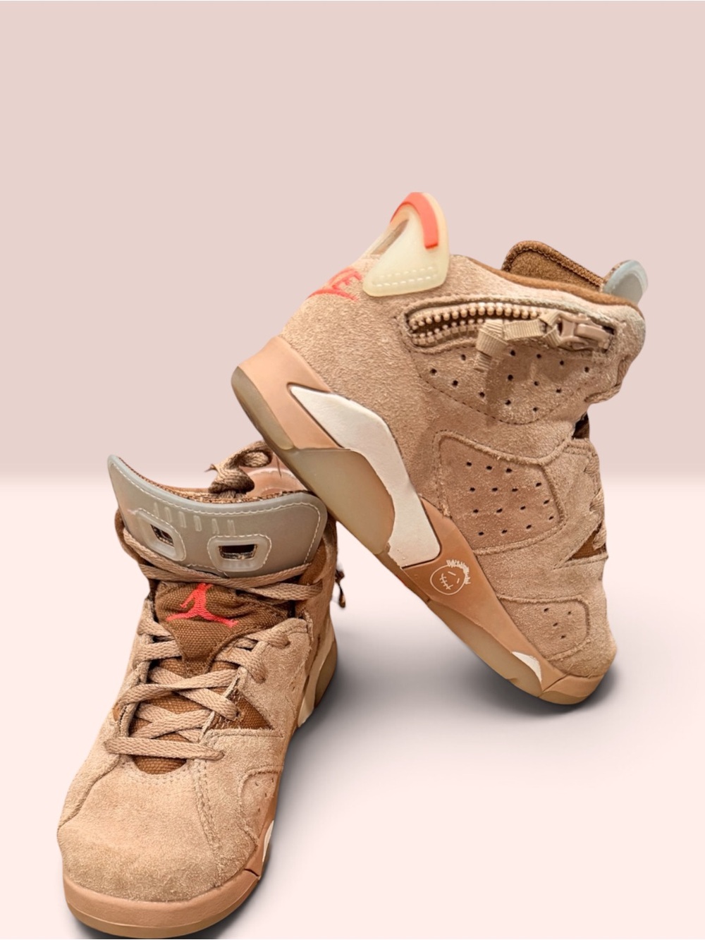 Jordan 6 Retro w/canvas backpack bag, 2 extra lace